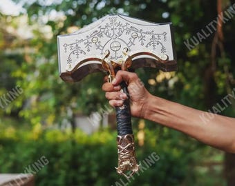God of War Ragnarok Mjölnir: Młot Thora 16 "rekwizyt Cosplay