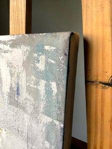 Original Oil Painting Ship at Sea | Textured Abstract Storm Seascape Wall Art — view 5 of 9
