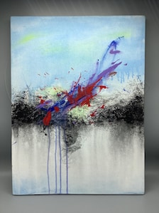 Original Acrylic Painting | Modern bold Expressionist Wall Art | Contemporary Canvas Artwork | Handmade Abstract Decor — view 2 of 9