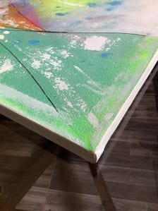 Original Abstract Acrylic Painting, Textured Contemporary Wall Art (24x36) — view 5 of 5
