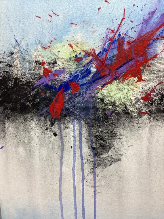 Original Acrylic Painting | Modern bold Expressionist Wall Art | Contemporary Canvas Artwork | Handmade Abstract Decor