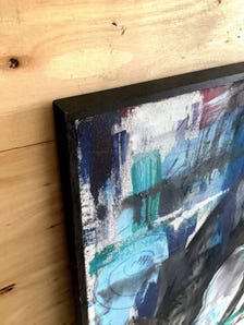 Original Abstract Horse Painting, Acrylic Animal Wall Art, 36x48 Canvas, One of a kind — view 3 of 5