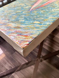 Original Oil Painting Sailboat Seascape | Coastal Nautical Canvas Artwork (6x16) — view 5 of 5