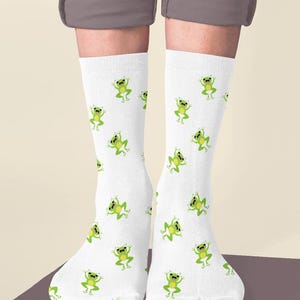Floral Print Cushioned Crew Socks | Cozy Feet, Gift for Her, Spring Fashion, Everyday Comfort, Cute Accessories