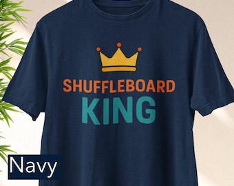 Spiel Sport Vater Shuffleboard Geschenk, Winning Shirt, König Königin Shuffleboard