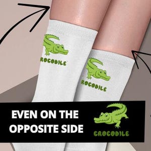 Cushioned Crew Socks with Playful Dinosaur Design | Fun Gift for Kids, Casual Wear, Birthday, Everyday Comfort, Eco-Friendly Fashion