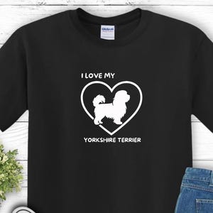 J'aime ma pièce en t de | T-shirt unisexe en coton épais, cadeau pour amoureux des chiens, chemise pour propriétaire d'animal de compagnie, tenues décontractées, cadeau d'anniversaire