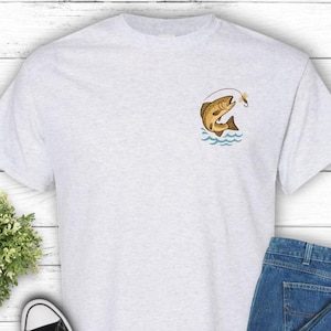 Fishing Adventure Unisex Heavy Cotton Tee, Perfect for Anglers, Outdoor Activities, Gifts for Fishermen, Casual Wear, Nature Lover Apparel