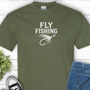 Fly Fishing Unisex Heavy Cotton Tee | Perfect Gift for Anglers, Fishing Enthusiasts, Outdoor Lovers, Men&#39;s & Women&#39;s Shirt