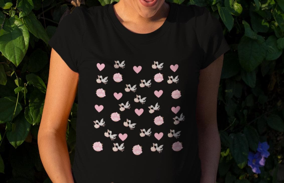 It's a Girl Shirt – Baby Shower T-shirt for Mom to Be, Gender