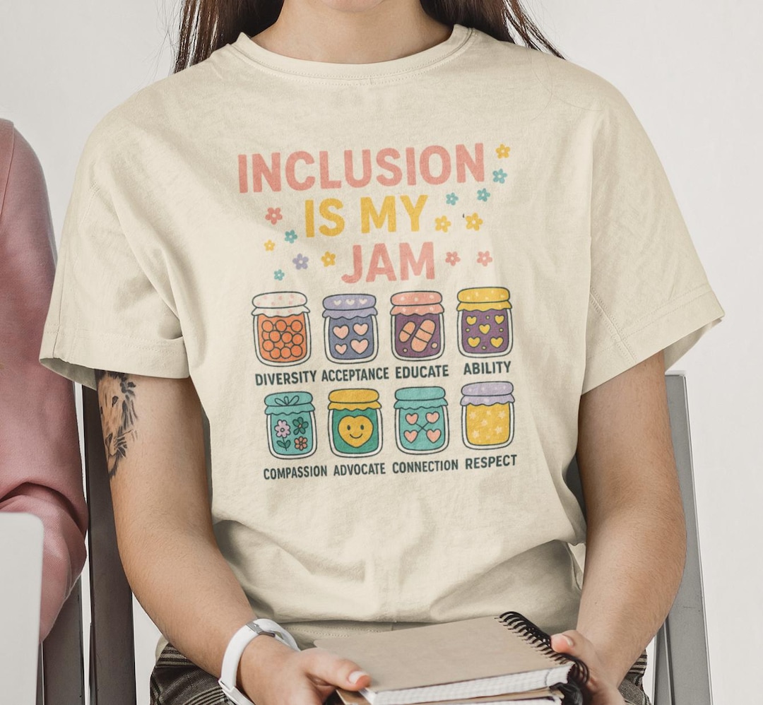 Inclusion is My Jam T-shirt: Unisex Cotton Empowerment Tee - Etsy