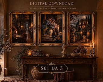 Gothic Gallery Wall Prints, Dark Academia Decor, Moody Halloween Art, Digital Download