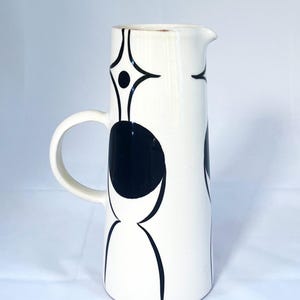 Terry Frost for Tate Cream Glazed Pottery Jug – Abstract Mid Century Modern British Art Ceramics
