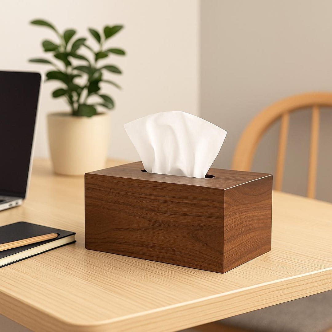 Elegant Wooden Tissue Box, Designer Tissues, Modern Decorative ...