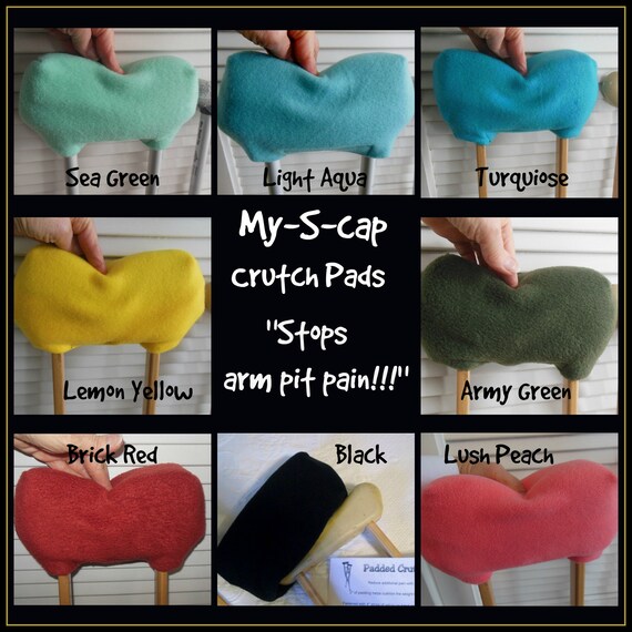 Solid Fleece Crutch Pads2 Bounce Back Padding Crutch Etsy