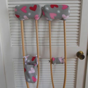 Crutch Pad Wraps Hearts 2 Bounce Back Padding Crutch Cover 3 Designs image 4