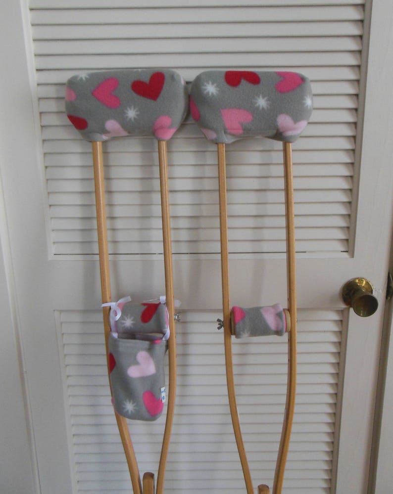 Crutch Pad Wraps Hearts 2 Bounce Back Padding Crutch Cover 3 Designs image 4