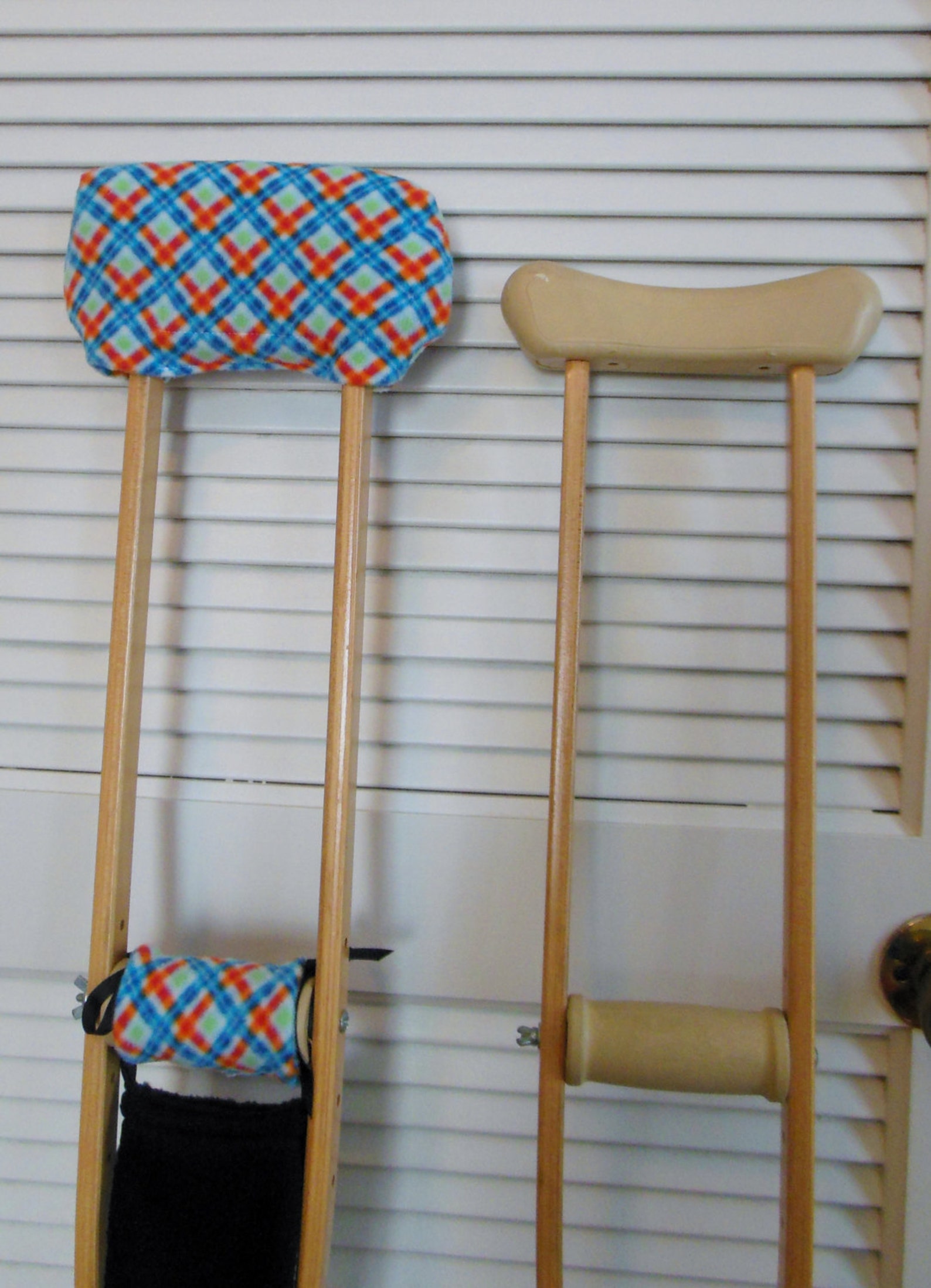 Fleece Crutch Pads Diamond Design Crutch Phone Tote Bag Toe Etsy
