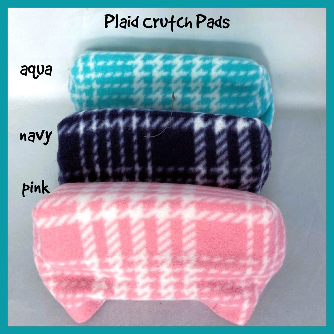 Plaid Fleece Crutch Pads , Crutch Phone Tote Bag, Toe Cast Sock Etsy