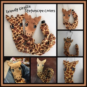 Giraffe Stethoscope Cover, RN Graduation Gift, , CNA Gift, School Home Nurse, Veterinarian Animal Stethoscope Cover 20 Machine Washable image 3