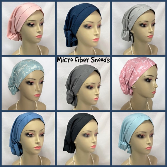 Turbante per capelli snood ispiratore in microfibra, copricapo DPI