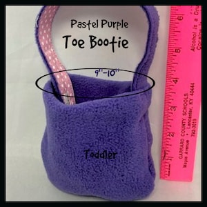 Kleinkind Solid Fleece Foot Cast Toe Bootie