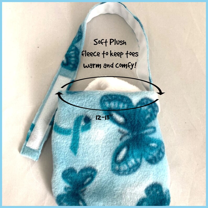 Teal Fleece Ovarian Cancer Crutch Pads Bounce Back Padding Crutch Cover image 3