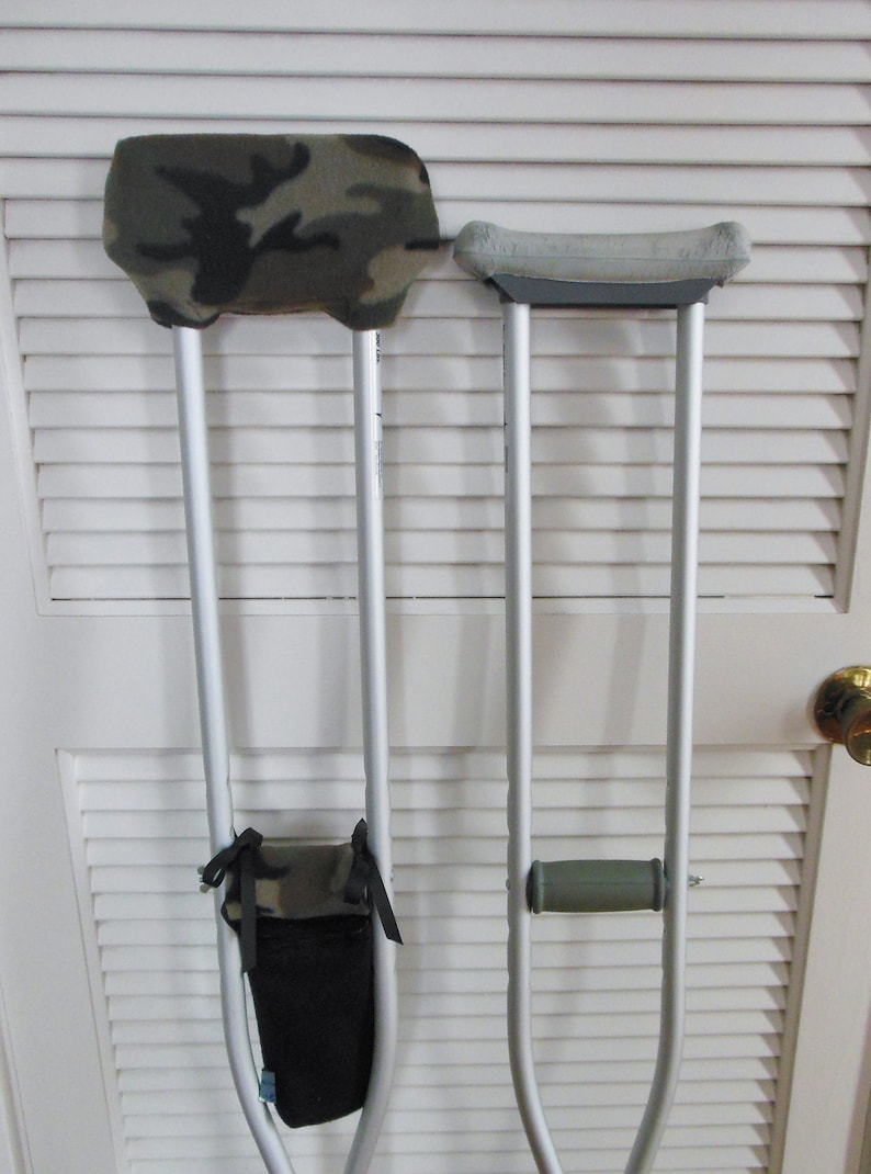 Camouflage Fleece Crutch Pads Padded Crutch Wraps Set Crutch Etsy