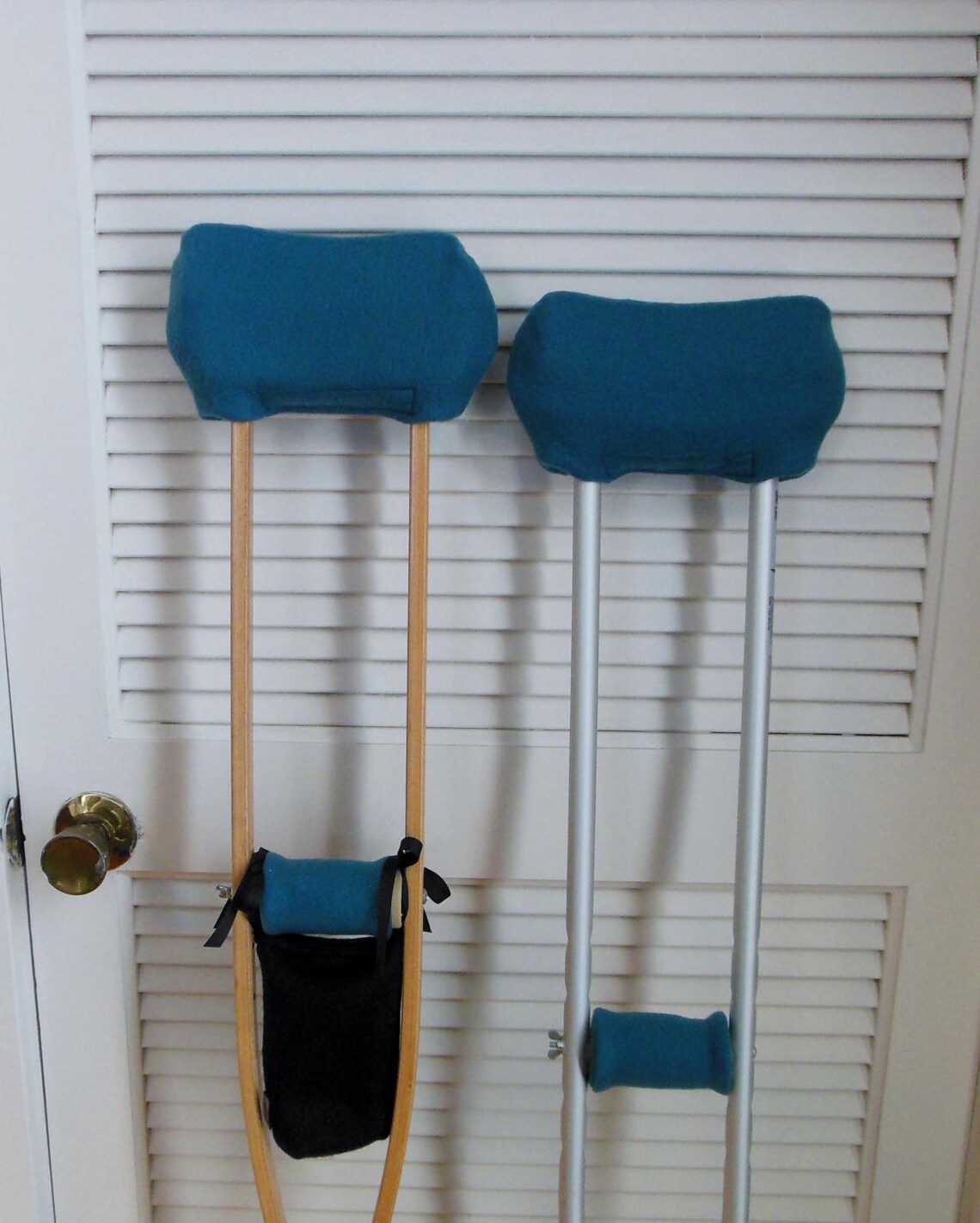 Blue Berry Fleece Crutch Pad Covers Crutch Tote Bag Toe Etsy