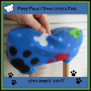 Padded Animal Crutch Wrap, I Woof You Puppy Paws Crutch Pads, Crutch Phone Tote, Toe Bootie Cast Sock, Kids Crutch Covers, Stops Arm Pain