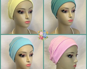 Lightweight Cotton Jersey Turban, Spring Chemo Headwear, Breathable Cancer Patient Hair Cover Gift,  Cancer Gift Cap, Alopecia  Child