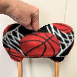 Baloncesto y redes, almohadillas de felpa para muletas, acolchado de rebote, funda para muletas, bolsa para teléfono para muletas, accesorios para muletas, calcetín para yeso, botín calentador de dedos