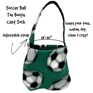 Sport Fleece Foot Cast Sock Toe Bootie ,Softball Cast Cover, Baseball Toe Warmer Sock, soccer Case Cover