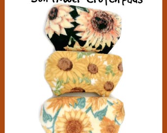 Sonnenblumen Krücken Wraps, Zinnien auf Olivgrün Fleece Krücken Pads, Vintage Nosegays Krücken Wraps