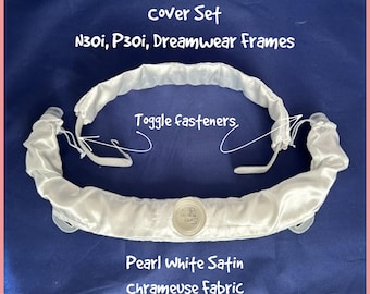Coprimaterassi CPAP ResMed N30i e Dream Wear Full Set, tessuto jersey liscio