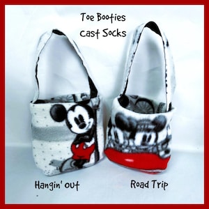 Fleece Foot Cast Toe Bootie, Toe Warmer Sock
