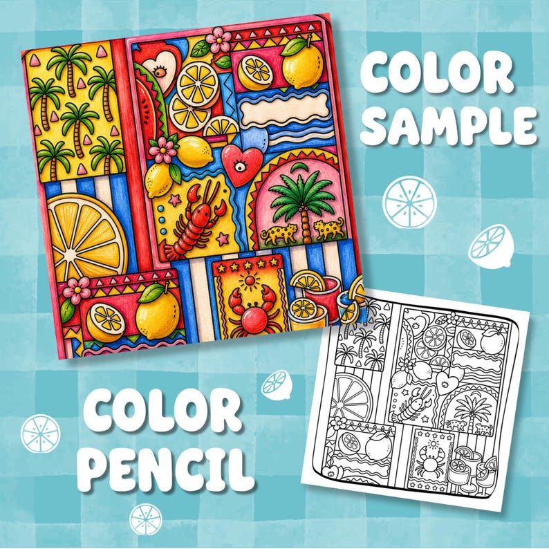 Cozy Summer Cottagecore Mediterranean Coloring Pages, Hobby Relaxing Colouring Book for adult and kids image 7