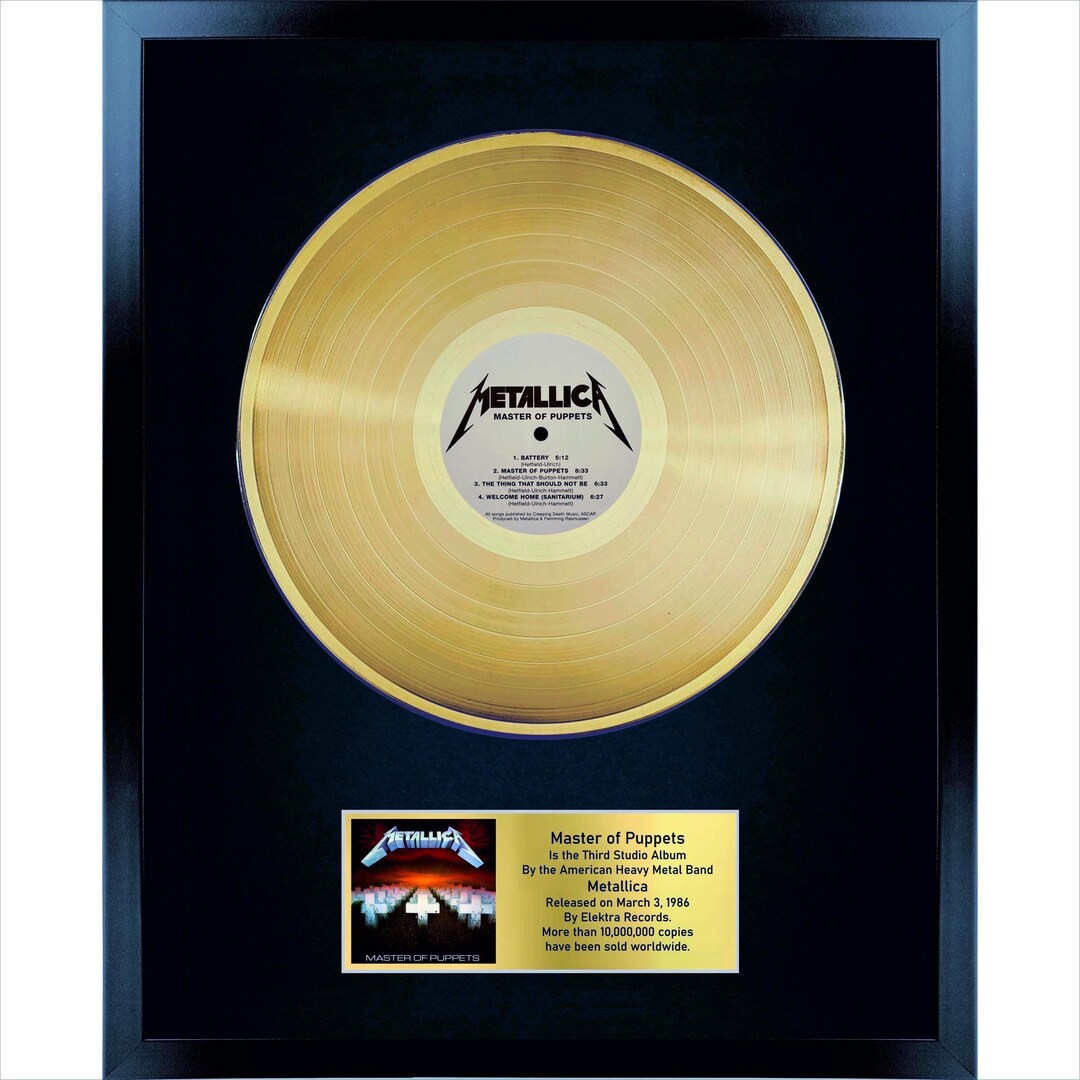 Metallica - Master of Puppets / LP Gold 12 Inches / Music