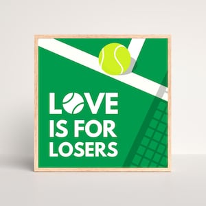 Digital Tennis Print, Printable Wall Art, Tennis Poster, Green, Digital Download, Gift idea for tennis lover, Tennis Illustration