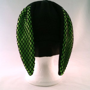 XL Black bunny rabbit hat short ears SALE