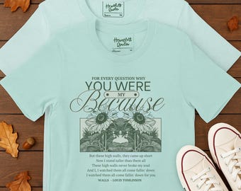 Louis Tomlinson Walls Vintage Inspired Tshirt |For Every Question |Inspirational Positive Vibes Fall Student gift | vintage concert tee 90s