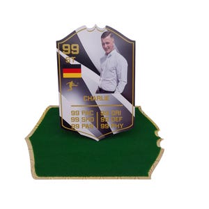 Carte FIFA personnalisée | Carte d'anniversaire du football EA FC | Cadeau souvenir de football pour garçons | de voeux avec enveloppe de forme assortie | B/B