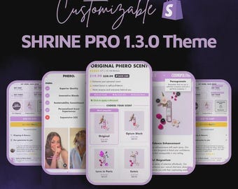 Thème Shrine Pro 1.3.0 Optimisé pour le référencement, Personnalisable, Thème Shopify réactif