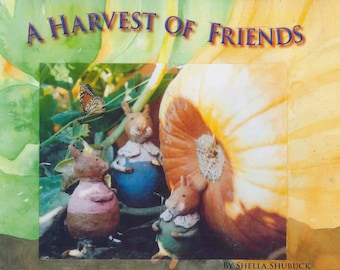 Harvest Picture Book, Pumpkin Storybook, Kids Book Animals ,Original Picture Book, Gift Book Kids, Gifts For Kids, Books Children