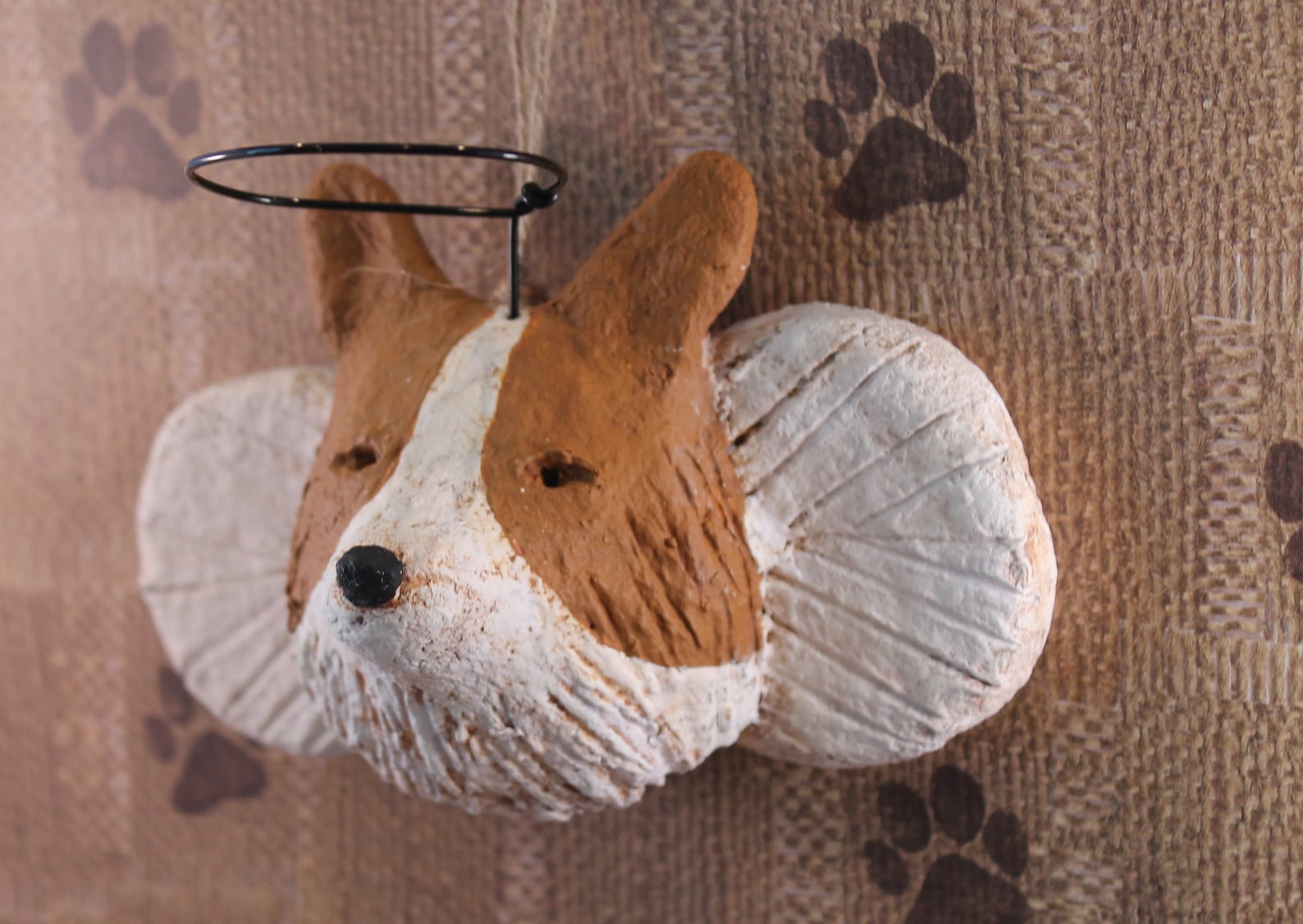 Angel Ornament Handmade From Papier Mache Dog Etsy