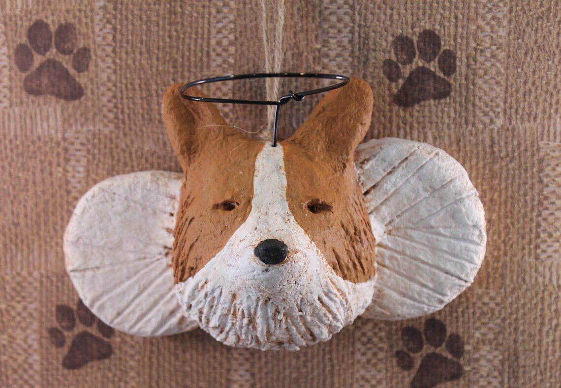 Angel Ornament Handmade From Papier Mache Dog Etsy