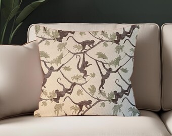 Pillow Rafiki monkey print Regal fabrics