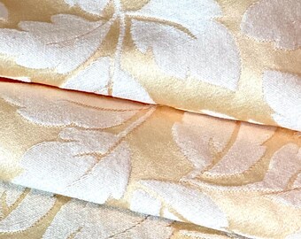 Home decor fabric yellow golden leaves double sided