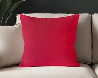 Luxury Velvet Pillow cover “Taboo” in color wine. The softest velvet mohair designer fabric for your home by P Kaufman fabrics