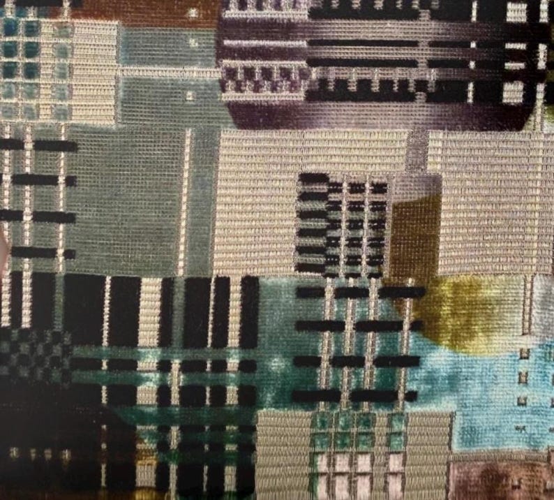 design guild cut velvet fabric by the yard MCM